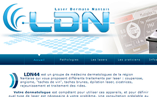 Réalisation site Internet / Laser Dermato Nantais LDN44